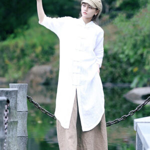 Linen Summer Dress Soft Linen Flow for Coffee Dates F112